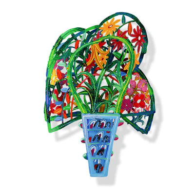 David Gerstein Bouquet Paris - 3D Metal Flower Wall Sculpture