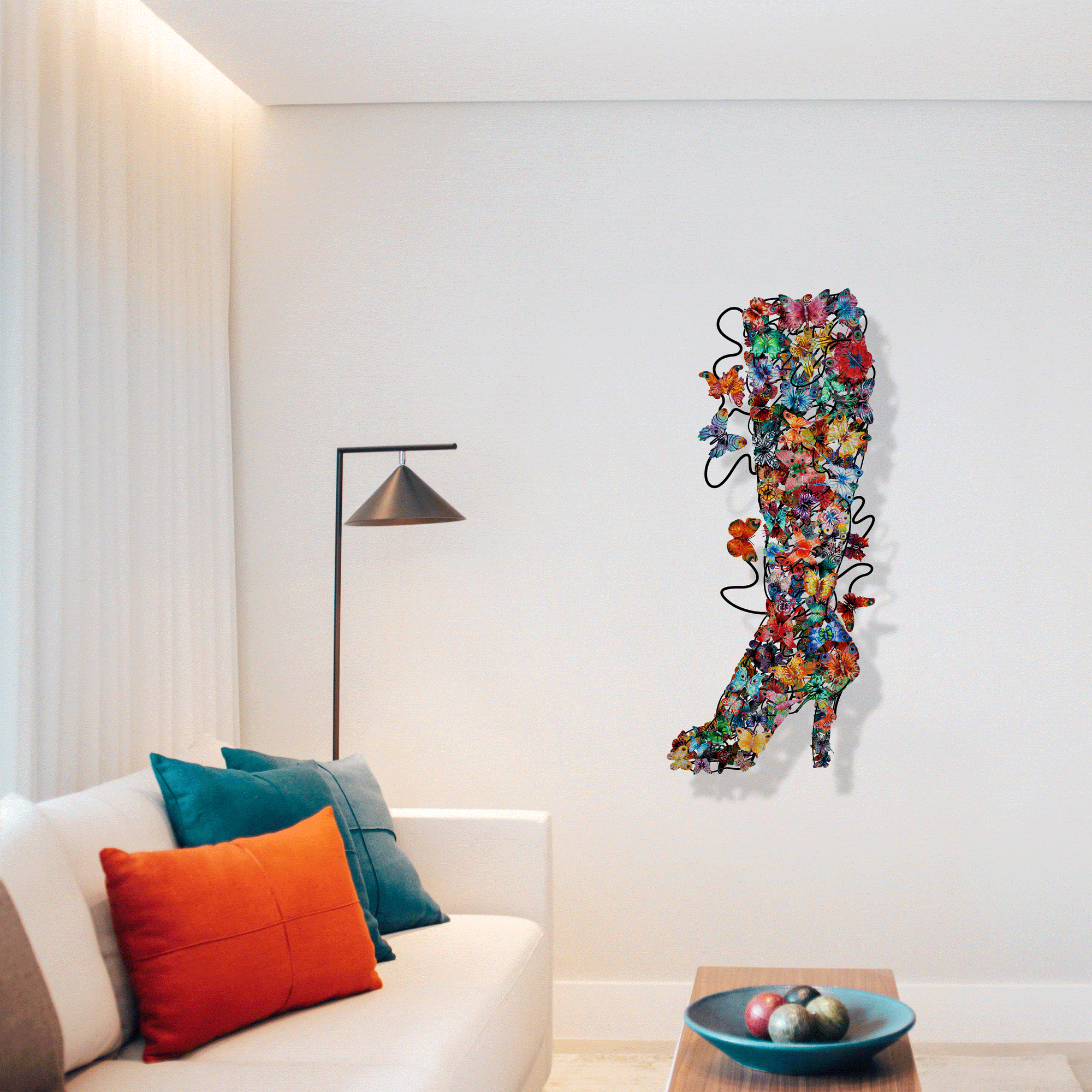 Wall Sculpture Art: Transform Your Space Today - David Gerstein 3D Metal Wall Sculpture