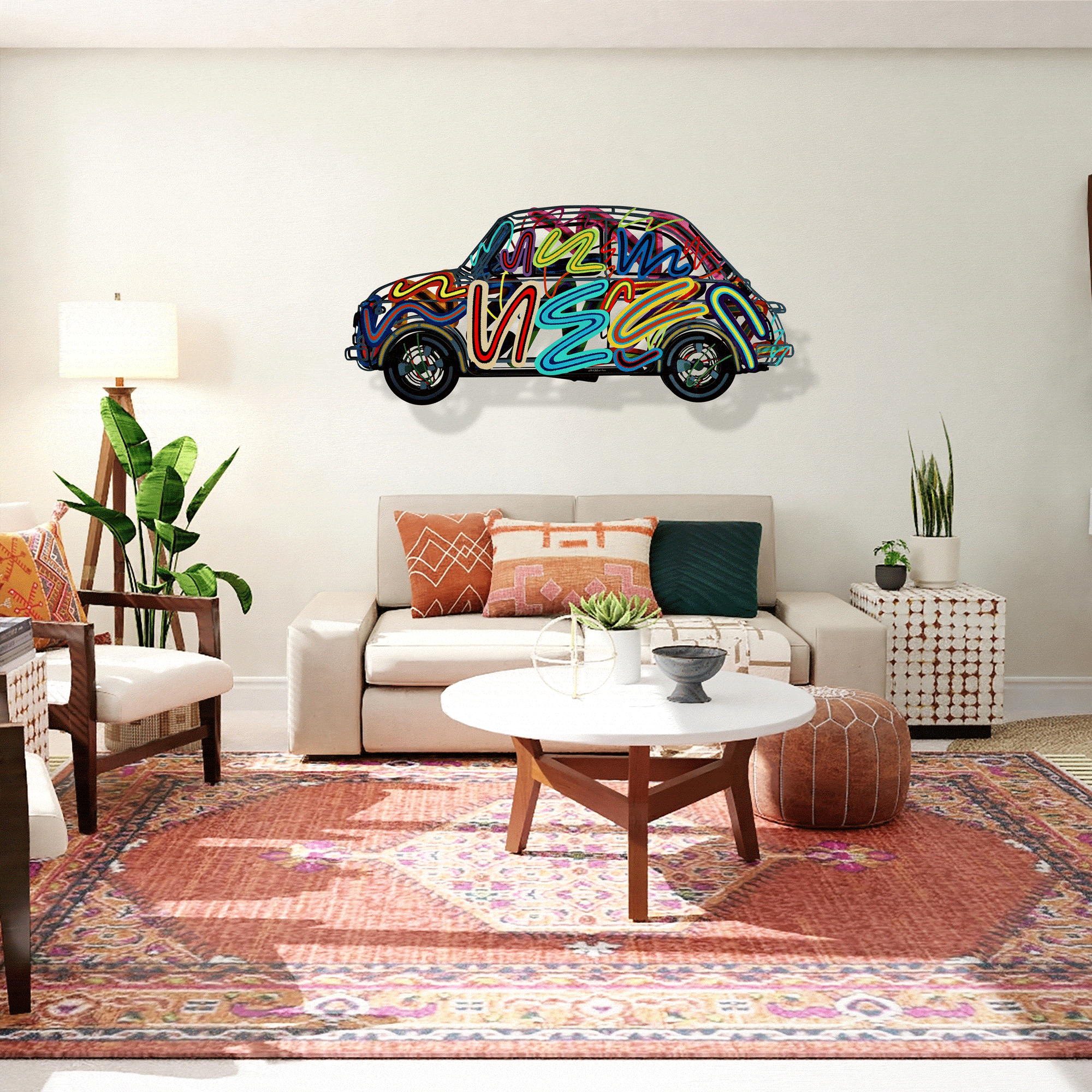 3D Wall Sculpture Art | Modern Decor for Your Home - David Gerstein 3D Metal Wall Sculpture