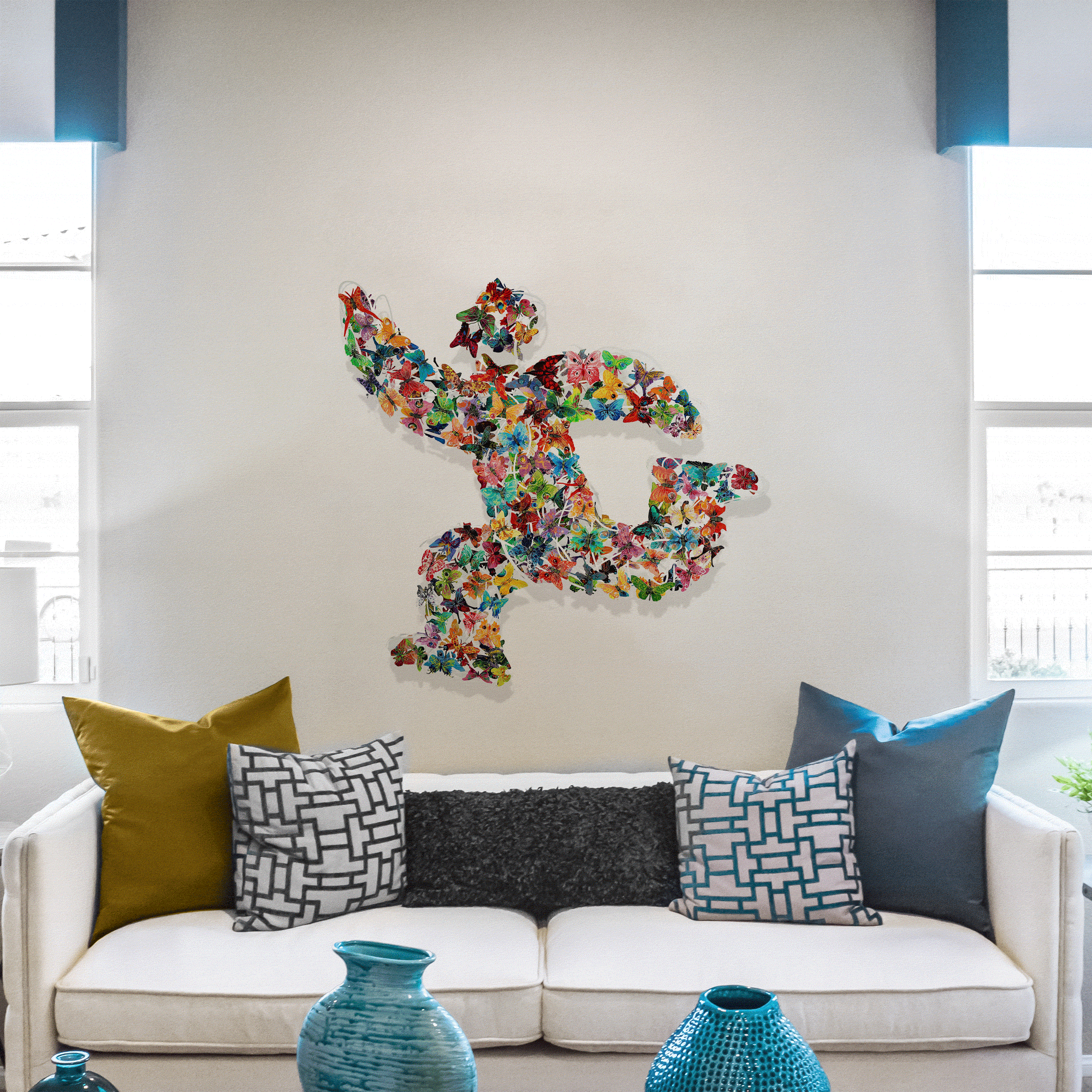 David Gerstein Art | Vibrant Metal Sculptures - David Gerstein 3D Metal Wall Sculpture