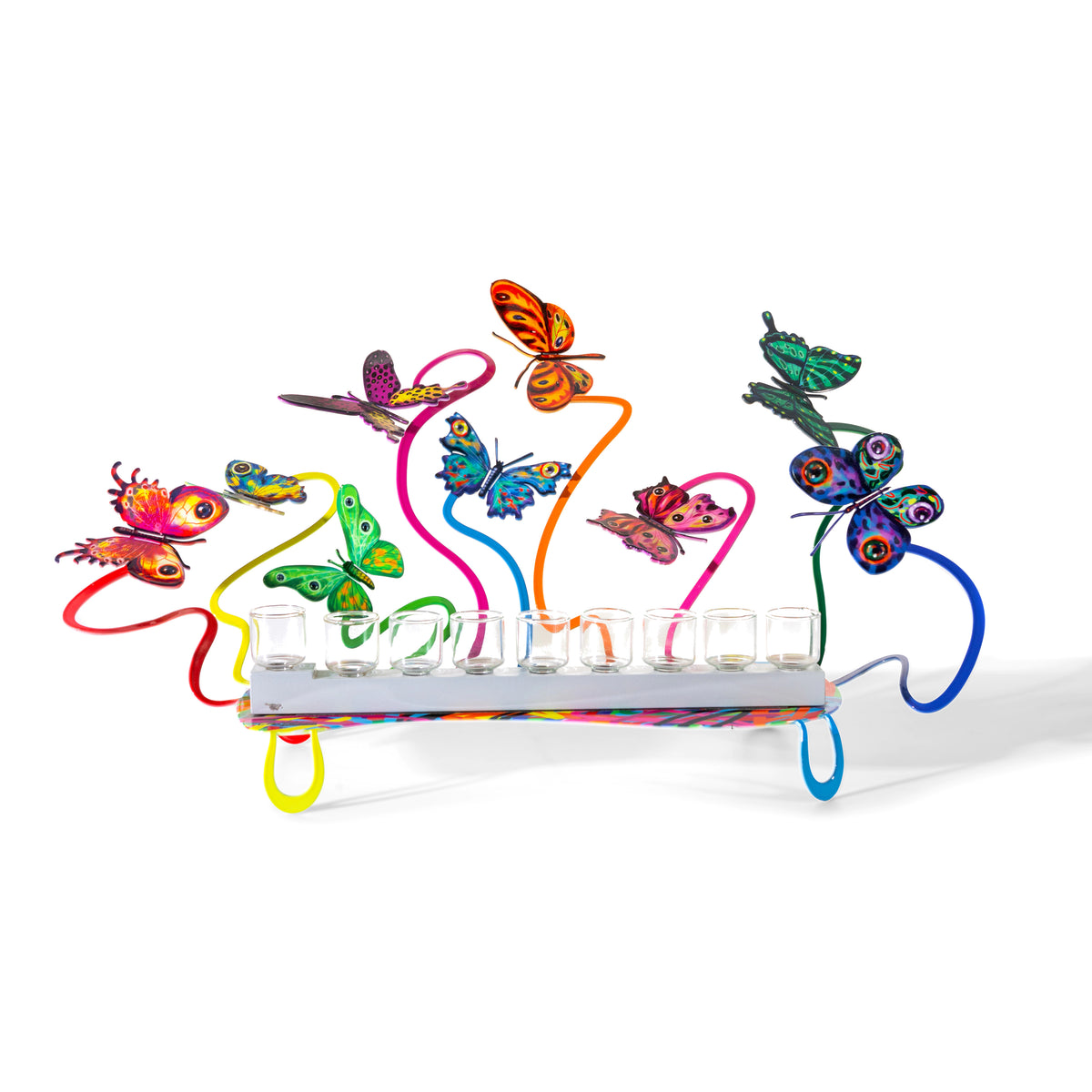 Hanukiah-Butterflies