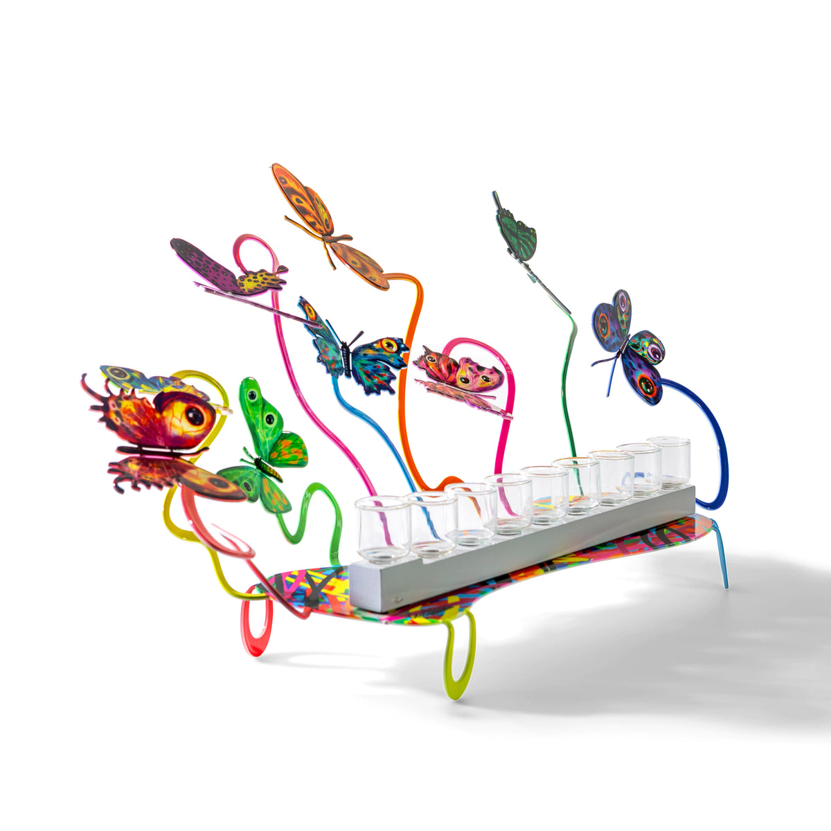 Hanukiah-Butterflies