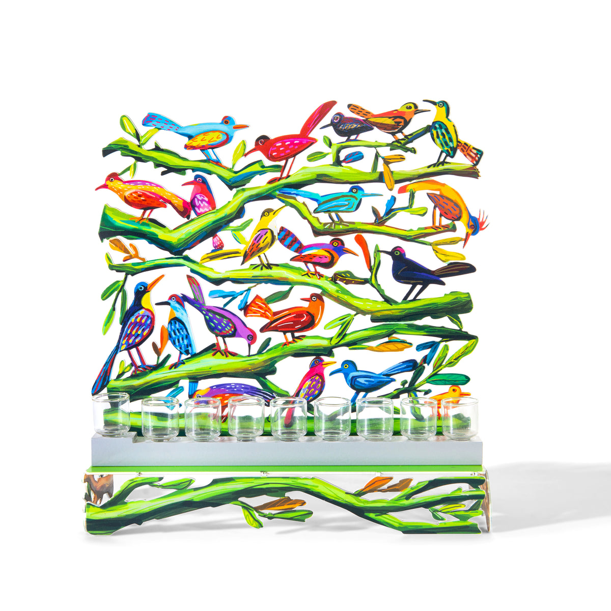 Hanukiah-Twitters-Birds