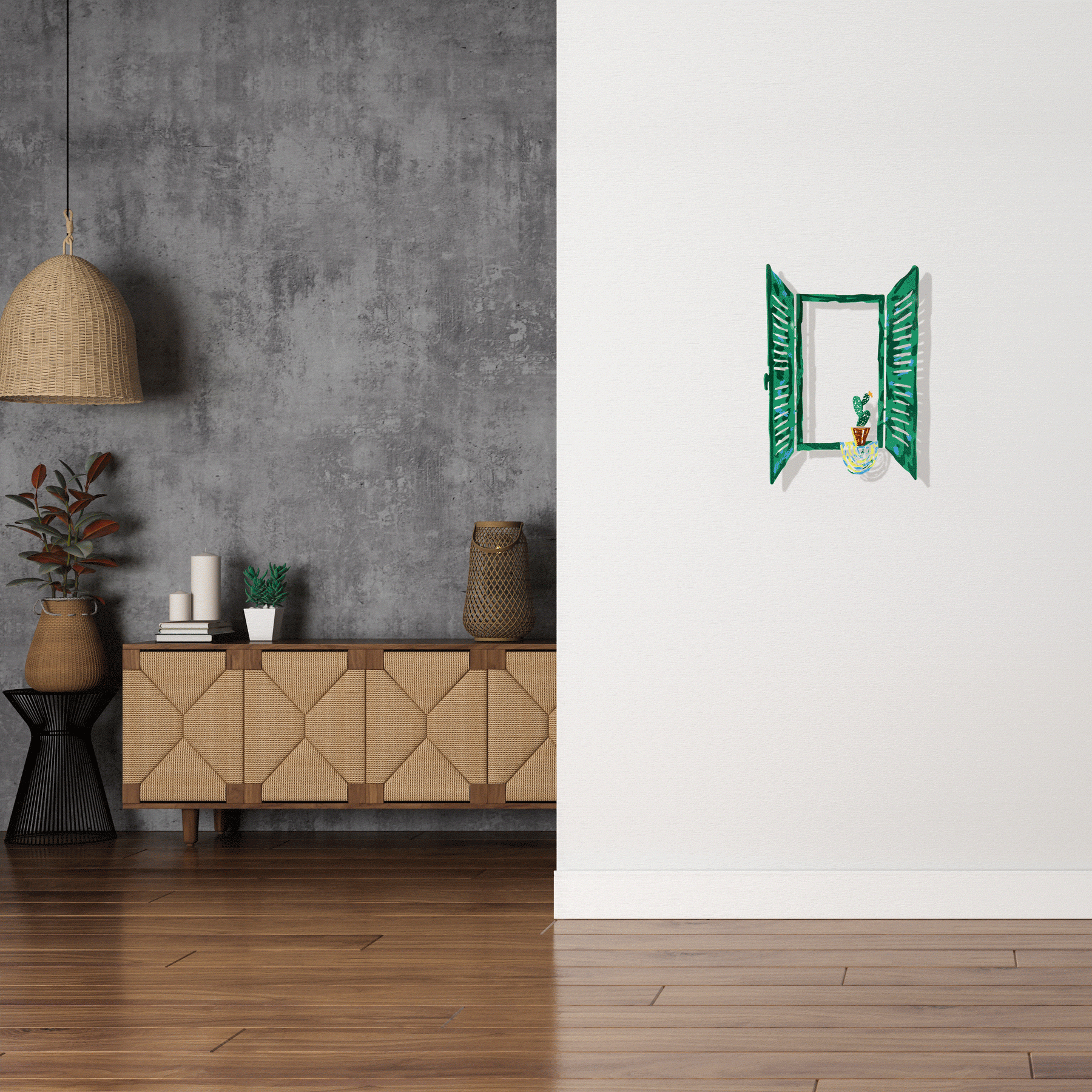 Window - Cactus<br>$140.00