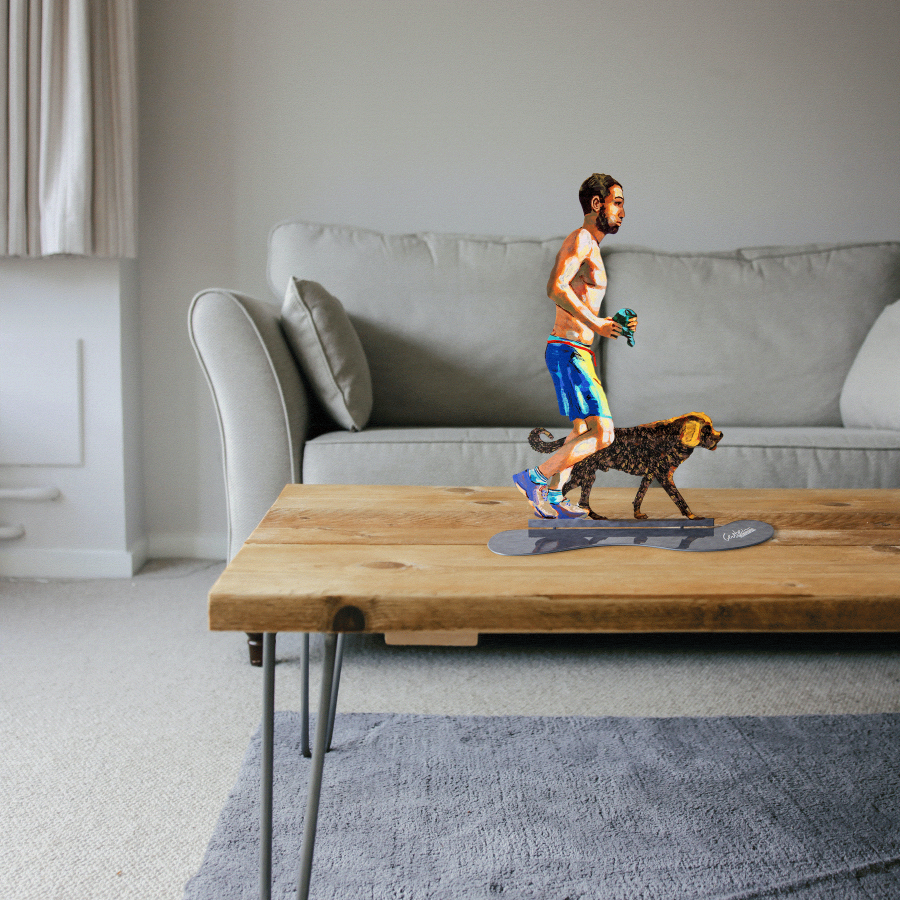 Jogger with Dog<br>$230.00