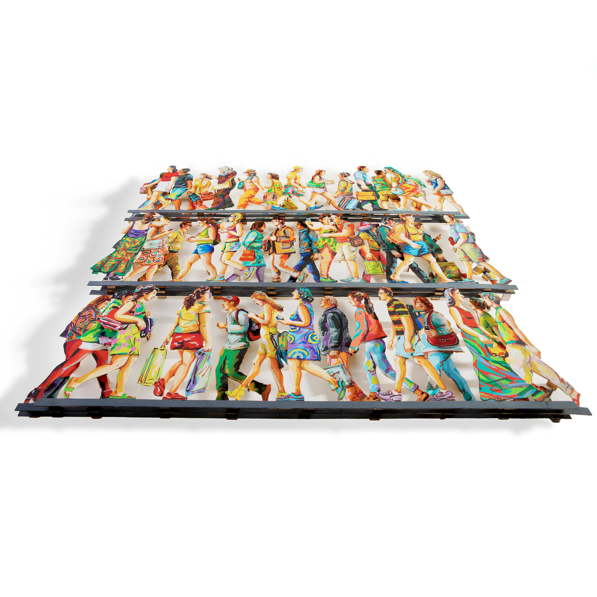 "5th Avenue K" by David Gerstein - Paper Cut Wall Art - Side View