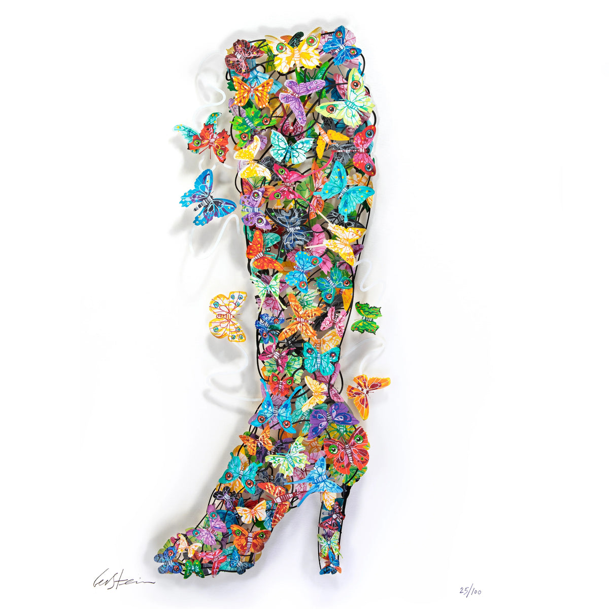 Colorful Metal Wall Sculptures for Living Room