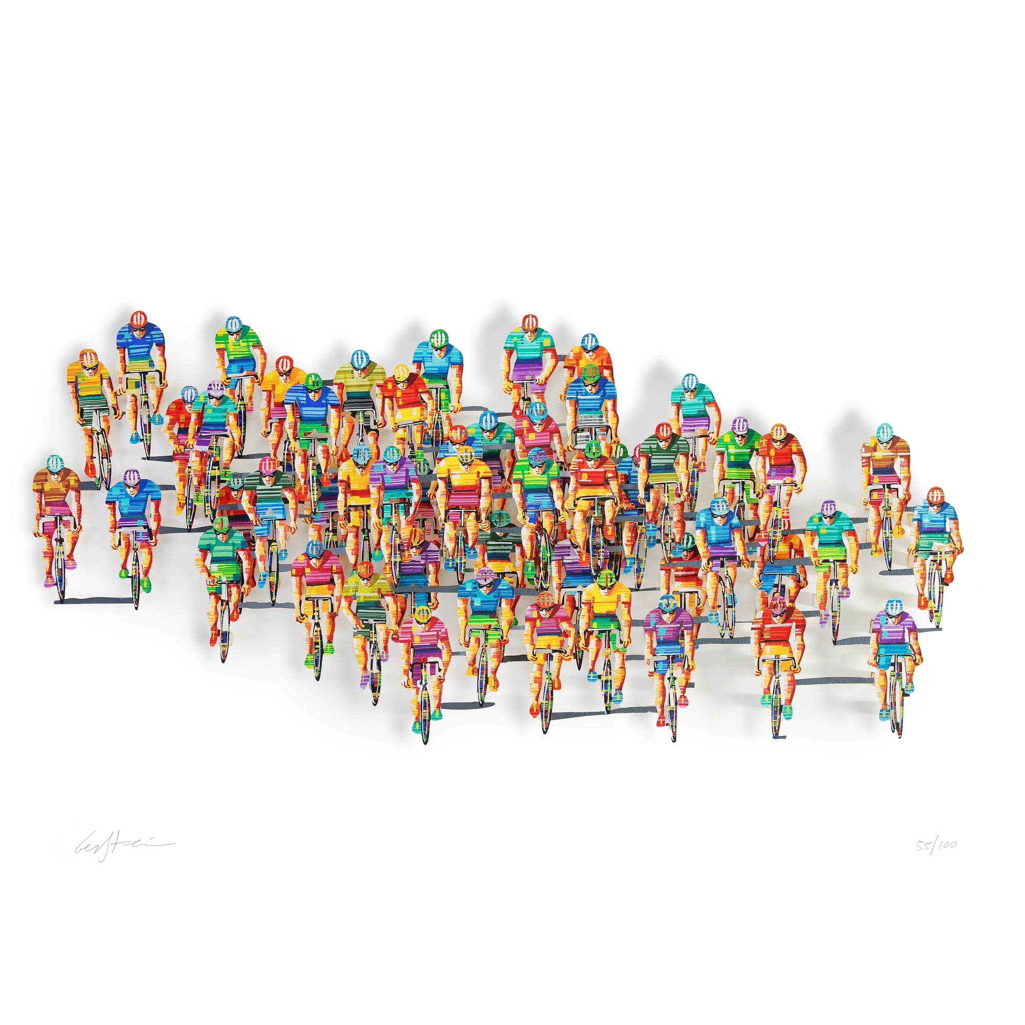 Energize Your Workspace with Dynamic Wall Art for a Modern Office - David Gerstein 3D Metal Wall Sculpture