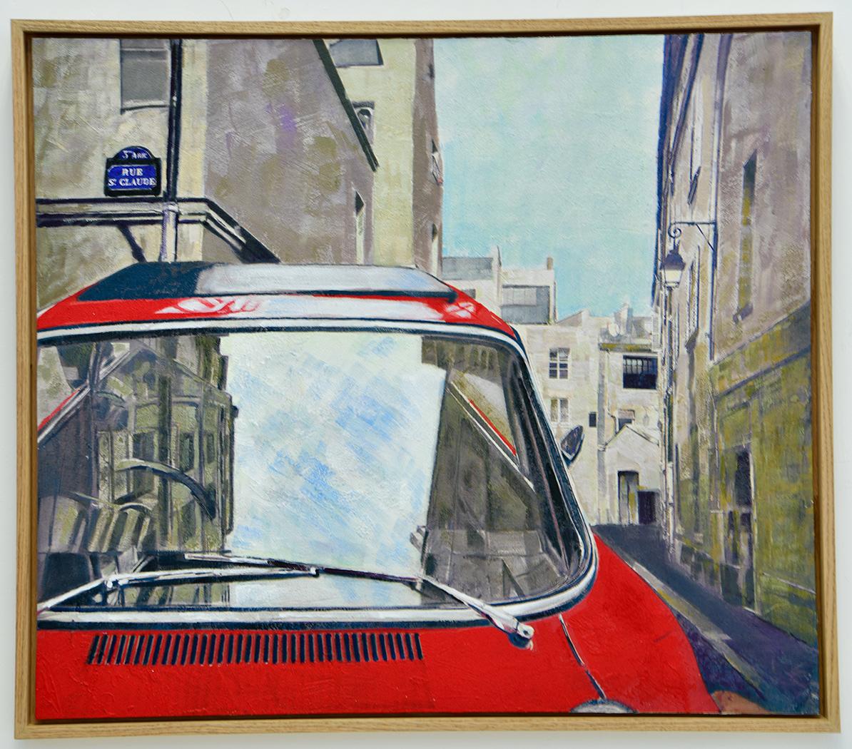 Through the Windshield: David Gerstein’s Contemporary Painting Series of Reflections and Roads