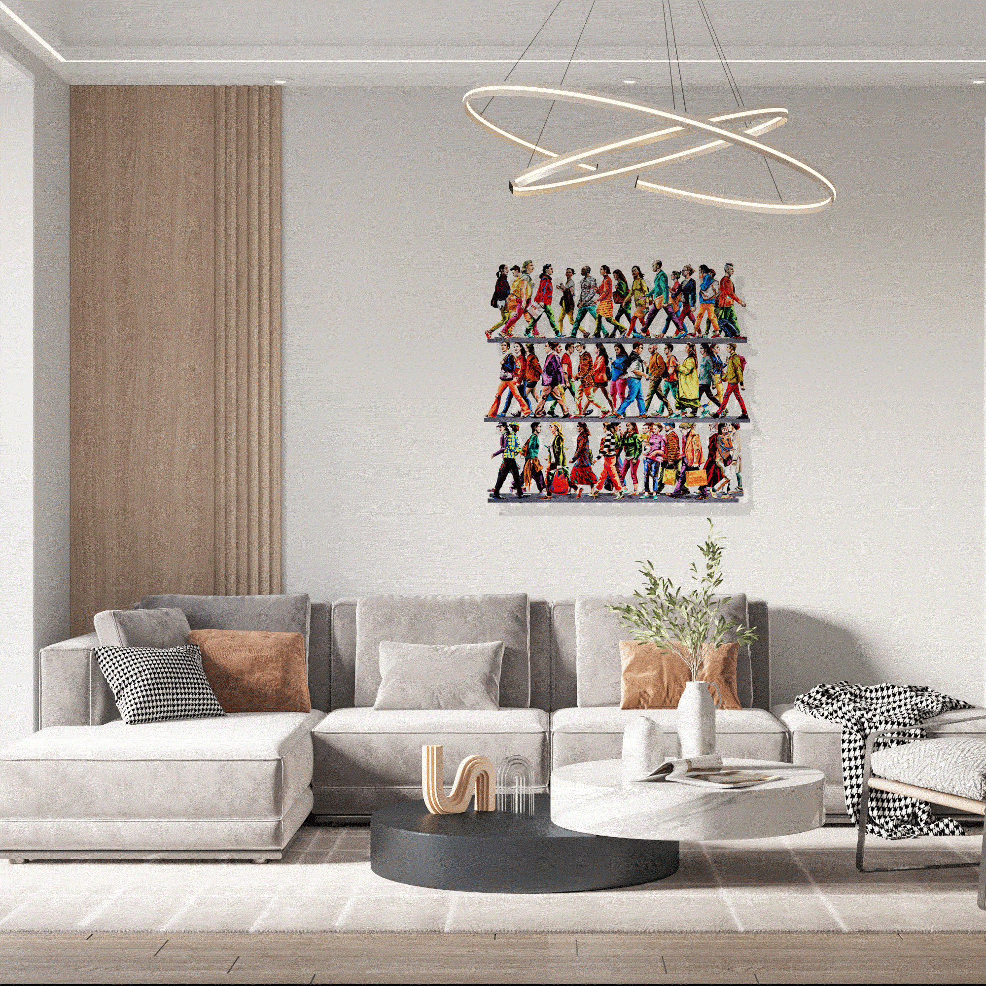 Healthcare Spa Wall Art: Art That Heals - David Gerstein 3D Metal Wall Sculpture