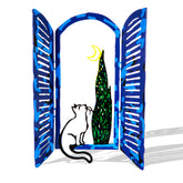 Window - The Cat and the Moon<br>$140.00