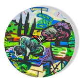 Round Wall Clock - Painting 1 View<br>$330.00