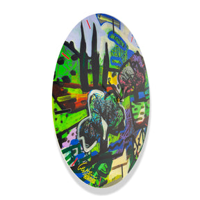 Round Wall Clock - Painting 1 View<br>$330.00