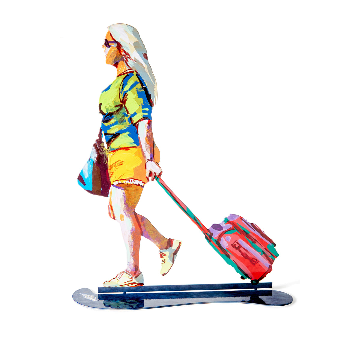 Tourist with Red Trolly<br>$230.00